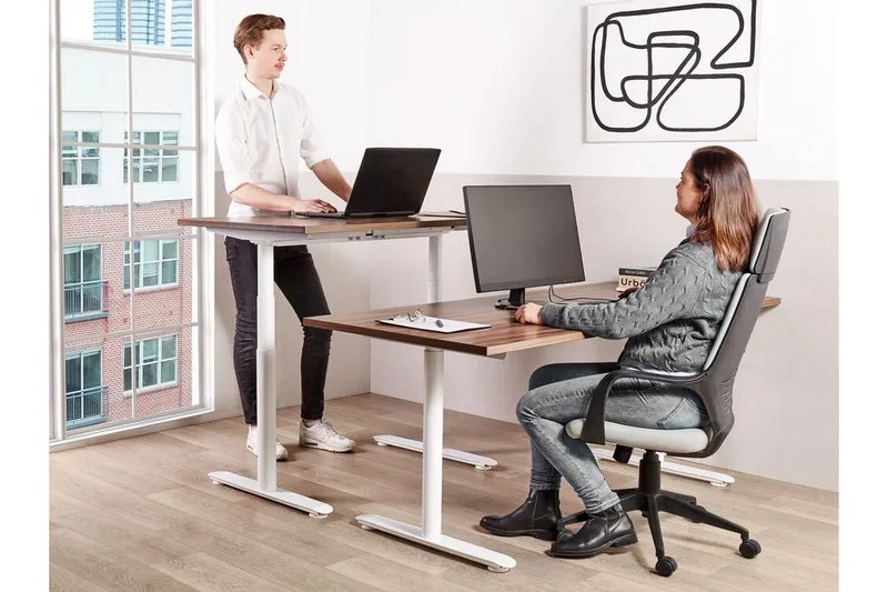 Banner Työpöytä 72x160 cm - Tumma puu/Valkoinen - Huonekalut - Pöytä & ruokailuryhmä - Työpöytä
 - Tietokonepöytä