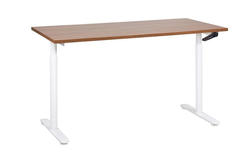 Banner Työpöytä 72x160 cm - Tumma puu/Valkoinen - Huonekalut - Pöytä & ruokailuryhmä - Työpöytä
 - Tietokonepöytä