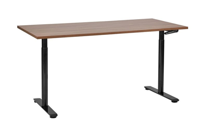 Banner Työpöytä 72x160 cm - Tumma puu/Musta - Huonekalut - Pöytä & ruokailuryhmä - Työpöytä
 - Tietokonepöytä