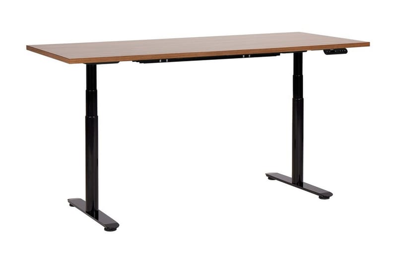 Banner Työpöytä 80x180 cm - Tumma puu/Musta - Huonekalut - Pöytä & ruokailuryhmä - Työpöytä - Tietokonepöytä