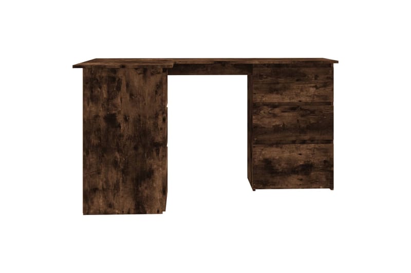beBasic Kulmapöytä savutammi 145x100x76 cm tekninen puu - Ruskea - Huonekalut - Pöytä & ruokailuryhmä - Työpöytä
 - Tietokonepöytä