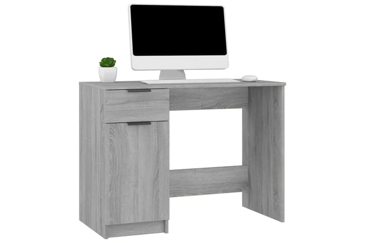 beBasic Työpöytä harmaa Sonoma 100x50x75 cm tekninen puu - Harmaa - Tietokonepöytä
 - Kirjoituspöytä
