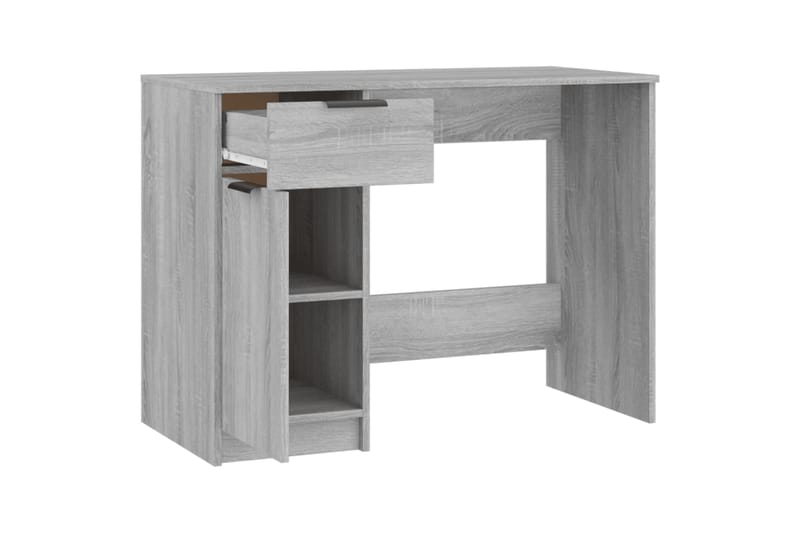 beBasic Työpöytä harmaa Sonoma 100x50x75 cm tekninen puu - Harmaa - Huonekalut - Pöytä & ruokailuryhmä - Työpöytä
 - Tietokonepöytä