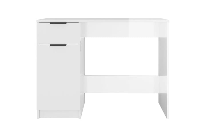 beBasic Työpöytä korkeakiilto valkoinen 100x50x75 cm tekninen puu - Valkoinen - Tietokonepöytä
 - Kirjoituspöytä