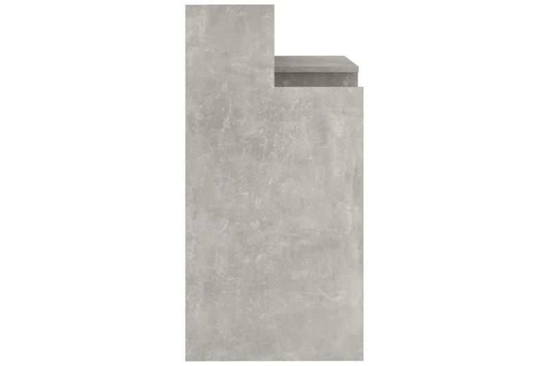 beBasic Työpöytä LED-valoilla betoninharmaa 97x90x45 cm tekninen puu - Harmaa - Huonekalut - Pöytä & ruokailuryhmä - Työpöytä
 - Tietokonepöytä