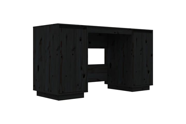 beBasic Työpöytä musta 140x50x75 cm täysi mänty - Musta - Tietokonepöytä
 - Kirjoituspöytä
