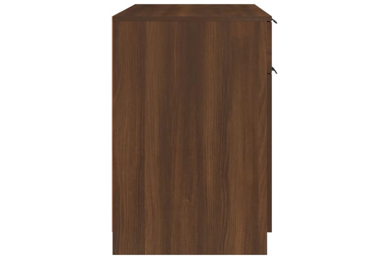 beBasic Työpöytä ruskea tammi 100x50x75 cm tekninen puu - Ruskea - Huonekalut - Pöytä & ruokailuryhmä - Työpöytä
 - Tietokonepöytä
