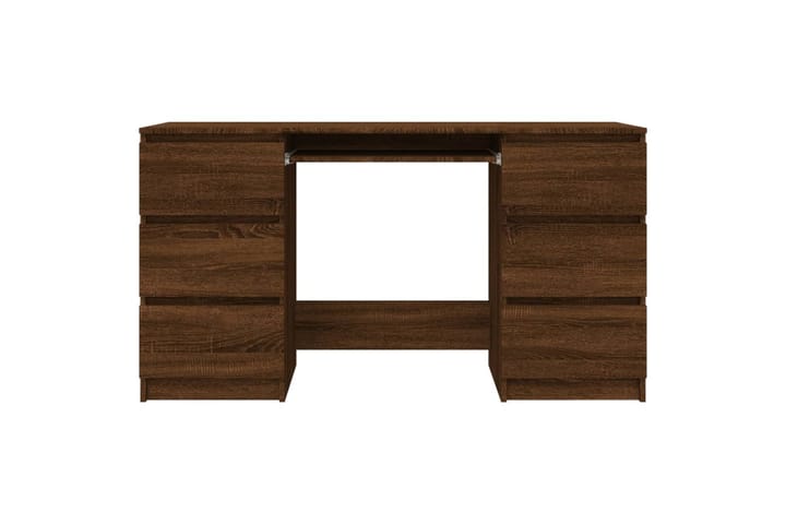 beBasic Työpöytä ruskea tammi 140x50x77 cm tekninen puu - Ruskea - Tietokonepöytä
 - Kirjoituspöytä