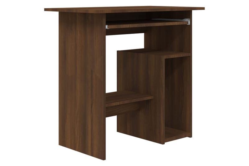 beBasic Työpöytä ruskea tammi 80x45x74 cm tekninen puu - Ruskea - Huonekalut - Pöytä & ruokailuryhmä - Ty�öpöytä
 - Tietokonepöytä