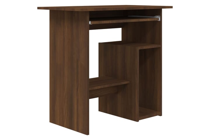 beBasic Työpöytä ruskea tammi 80x45x74 cm tekninen puu - Ruskea - Tietokonepöytä
 - Kirjoituspöytä