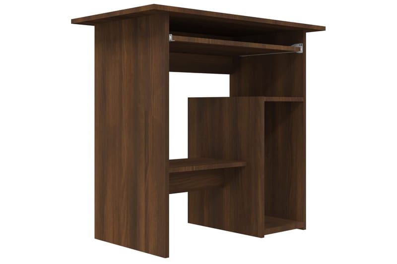 beBasic Työpöytä ruskea tammi 80x45x74 cm tekninen puu - Ruskea - Huonekalut - Pöytä & ruokailuryhmä - Työpöytä
 - Tietokonepöytä