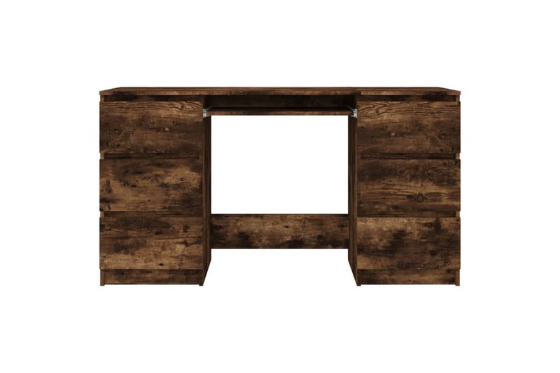 beBasic Työpöytä savutammi 140x50x77 cm tekninen puu - Ruskea - Huonekalut - Pöytä & ruokailuryhmä - Työpöytä
 - Tietokonepöytä