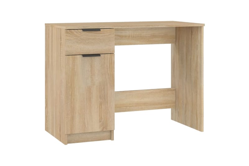 beBasic Työpöytä Sonoma-tammi 100x50x75 cm tekninen puu - Ruskea - Huonekalut - Pöytä & ruokailuryhmä - Työpöytä
 - Tietokonepöytä