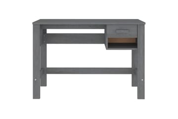 beBasic Työpöytä tummanharmaa 110x40x75 cm täysi mänty - Harmaa - Huonekalut - Pöytä & ruokailuryhmä - Työpöytä
 - Tietokonepöytä