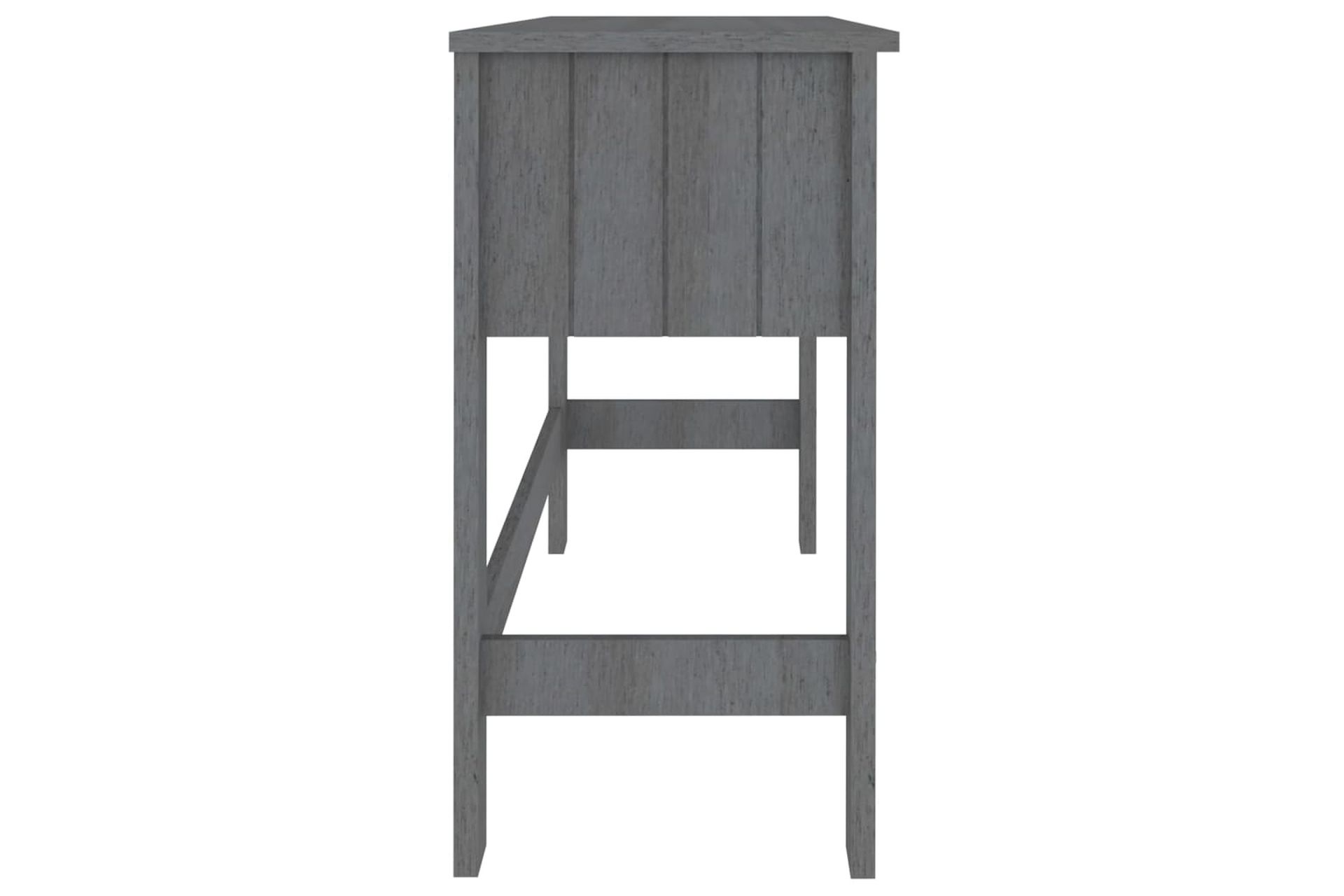 beBasic Työpöytä tummanharmaa 110x40x75 cm täysi mänty - Harmaa - Huonekalut - Pöytä & ruokailuryhmä - Työpöytä
 - Tietokonepöytä