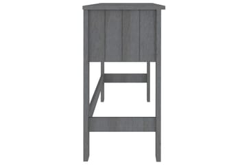 beBasic Työpöytä tummanharmaa 110x40x75 cm täysi mänty - Harmaa - Huonekalut - Pöytä & ruokailuryhmä - Työpöytä
 - Tietokonepöytä