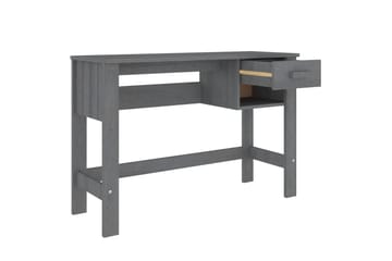 beBasic Työpöytä tummanharmaa 110x40x75 cm täysi mänty - Harmaa - Huonekalut - Pöytä & ruokailuryhmä - Työpöytä
 - Tietokonepöytä