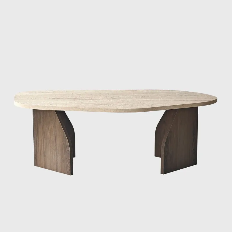 Berriaren työpöytä 100x35x60 cm, Travertine Walnut