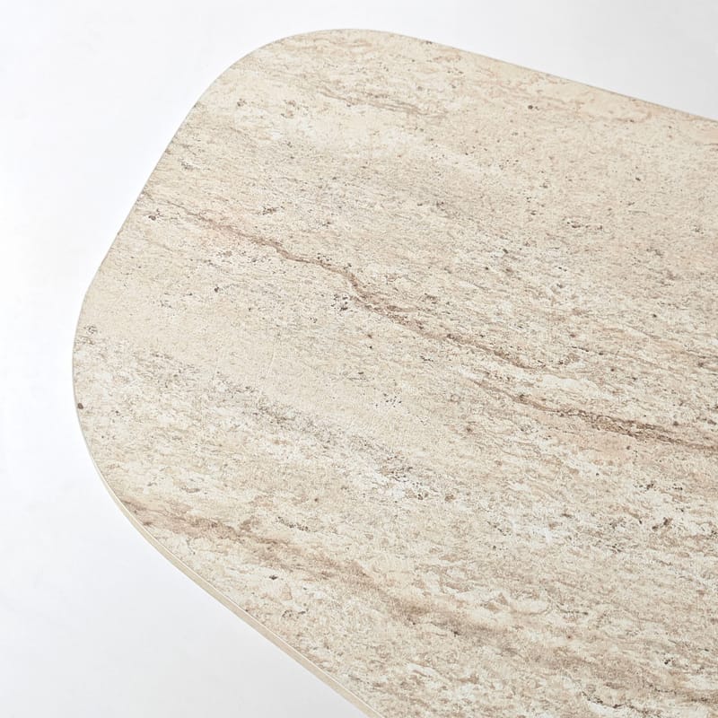 Berriaren työpöytä 100x35x60 cm - Travertine Walnut - Huonekalut - Pöytä & ruokailuryhmä - Työpöytä - Tietokonepöytä