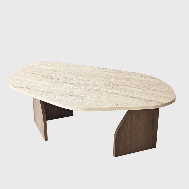 Berriaren työpöytä 100x35x60 cm - Travertine Walnut - Huonekalut - Pöytä & ruokailuryhmä - Työpöytä - Tietokonepöytä