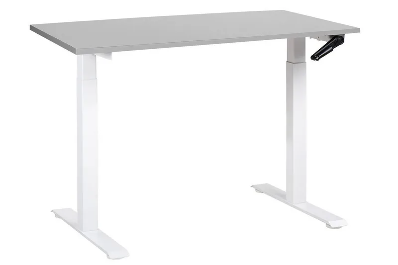 Bina Työpöytä 72x120 cm, Harmaa/Valkoinen
