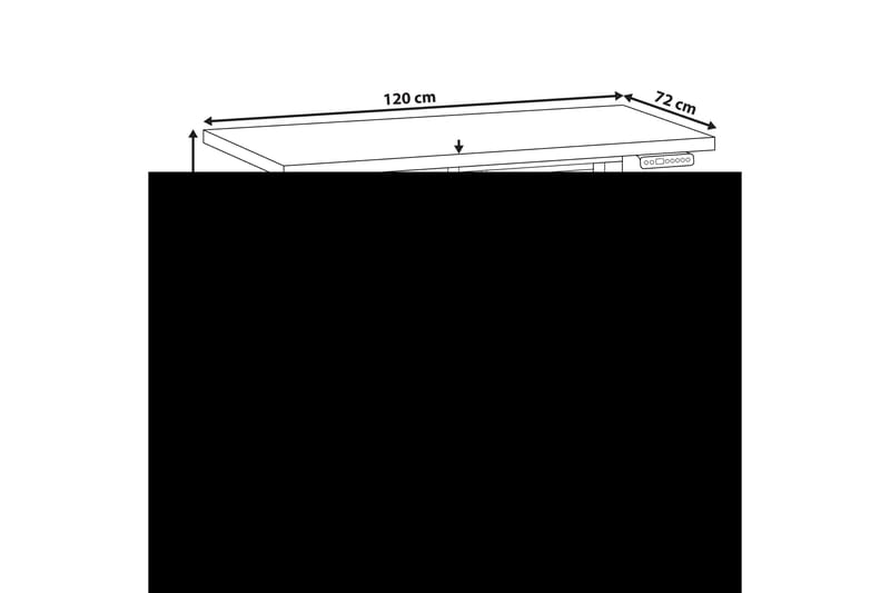 Bina Työpöytä 72x120 cm - Harmaa/Valkoinen - Huonekalut - Pöytä & ruokailuryhmä - Työpöytä
 - Tietokonepöytä