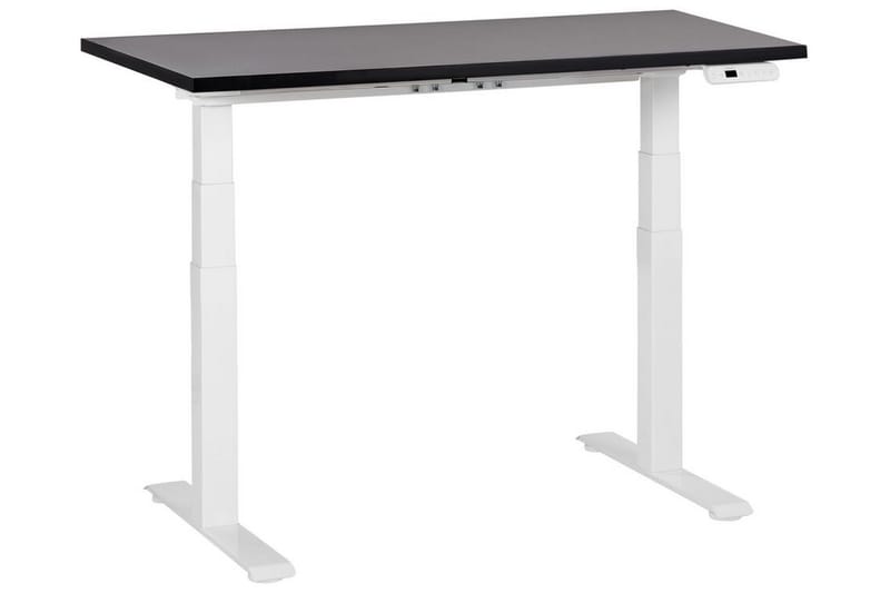 Bina työpöytä 72x120 cm maalattua puuta, Musta|Valkoinen