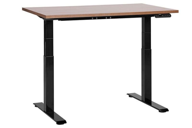 Bina Työpöytä 72x120 cm - Tumma puu/Musta - Huonekalut - Pöytä & ruokailuryhmä - Työpöytä - Tietokonepöytä