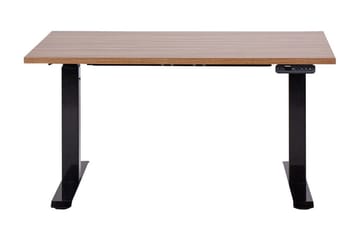 Bina Työpöytä 72x120 cm - Tumma puu/Musta - Huonekalut - Pöytä & ruokailuryhmä - Työpöytä - Tietokonepöytä