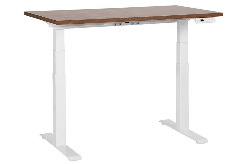 Bina Työpöytä 72x120 cm - Tumma puu/Valkoinen - Huonekalut - Pöytä & ruokailuryhmä - Työpöytä
 - Tietokonepöytä