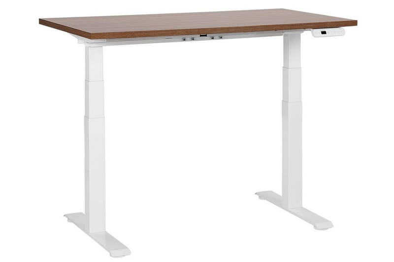 Bina Työpöytä 72x120 cm - Tumma puu/Valkoinen - Huonekalut - Pöytä & ruokailuryhmä - Työpöytä - Tietokonepöytä