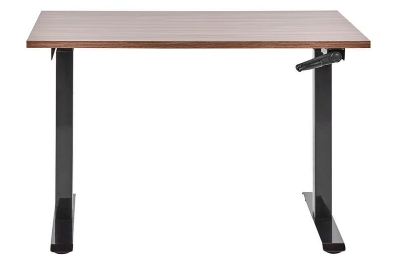 Bina Työpöytä 72x120 cm - Tumma puu/Musta - Huonekalut - Pöytä & ruokailuryhmä - Työpöytä - Tietokonepöytä