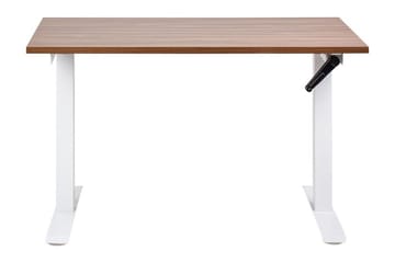 Bina Työpöytä 72x120 cm - Tumma puu/Valkoinen - Huonekalut - Pöytä & ruokailuryhmä - Työpöytä - Tietokonepöytä