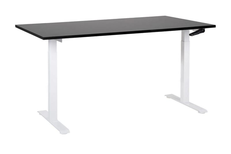 Bina Työpöytä 72x160 cm, Musta/Valkoinen