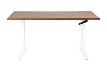 Bina Työpöytä 72x160 cm - Tumma puu/Valkoinen - Huonekalut - Pöytä & ruokailuryhmä - Työpöytä - Tietokonepöytä