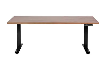 Bina Työpöytä 72x160 cm - Tumma puu/Musta - Huonekalut - Pöytä & ruokailuryhmä - Työpöytä - Tietokonepöytä