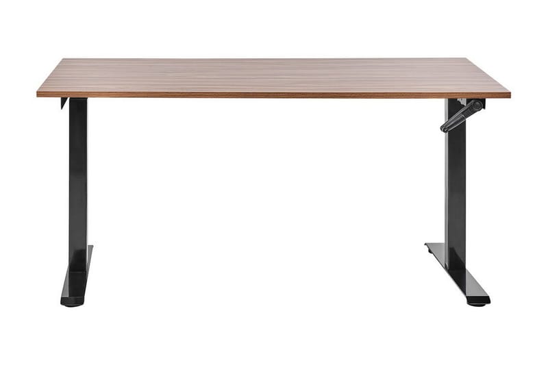 Bina Työpöytä 72x160 cm - Tumma puu/Musta - Huonekalut - Pöytä & ruokailuryhmä - Työpöytä
 - Tietokonepöytä