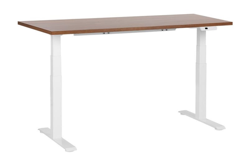 Bina Työpöytä 72x160 cm - Tumma puu/Valkoinen - Huonekalut - Pöytä & ruokailuryhmä - Työpöytä - Tietokonepöytä