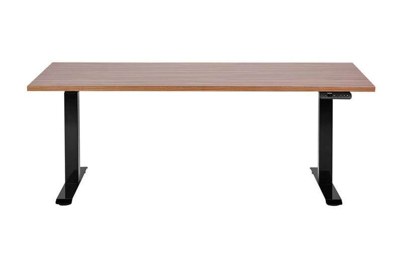 Bina Työpöytä 72x160 cm - Tumma puu/Musta - Huonekalut - Pöytä & ruokailuryhmä - Työpöytä
 - Tietokonepöytä