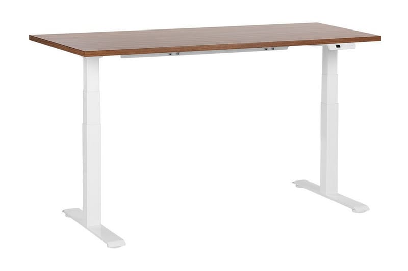 Bina Työpöytä 72x160 cm - Tumma puu/Valkoinen - Huonekalut - Pöytä & ruokailuryhmä - Työpöytä
 - Tietokonepöytä