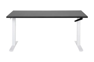 Bina työpöytä 72x160 cm puuta metallijalustalla - Musta|Valkoinen - Huonekalut - Pöytä & ruokailuryhmä - Työpöytä - Tietokonepöytä