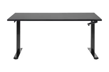 Bina työpöytä 72x160 cm puuta metallijalustalla - Musta - Huonekalut - Pöytä & ruokailuryhmä - Työpöytä - Tietokonepöytä