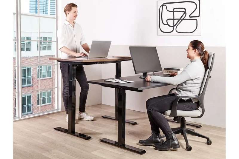 Bina Työpöytä 80x180 cm - Musta - Huonekalut - Pöytä & ruokailuryhmä - Työpöytä - Tietokonepöytä