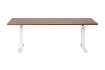 Bina Työpöytä 80x180 cm - Tumma puu/Valkoinen - Huonekalut - Pöytä & ruokailuryhmä - Työpöytä - Tietokonepöytä