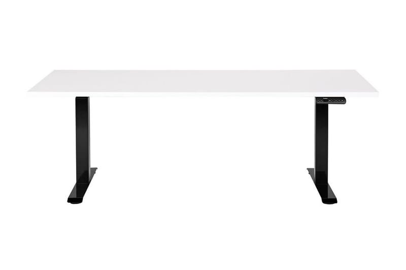 Bina Työpöytä 80x180 cm - Valkoinen/Musta - Huonekalut - Pöytä & ruokailuryhmä - Työpöytä - Tietokonepöytä