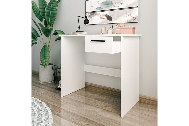 Bralis Kirjoituspöytä 45x90 cm - Valkoinen - Huonekalut - Pöytä & ruokailuryhmä - Työpöytä
 - Tietokonepöytä