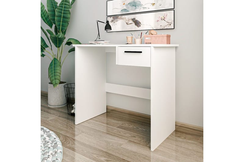 Bralis Kirjoituspöytä 45x90 cm - Valkoinen - Huonekalut - Pöytä & ruokailuryhmä - Työpöytä
 - Tietokonepöytä