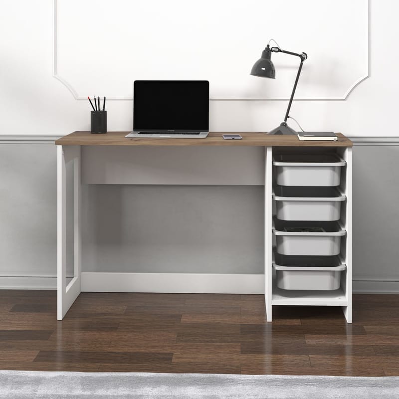 Branik työpöytä 120x73x45 cm - Antiikkipähkinä - Huonekalut - Pöytä & ruokailuryhmä - Työpöytä - Tietokonepöytä