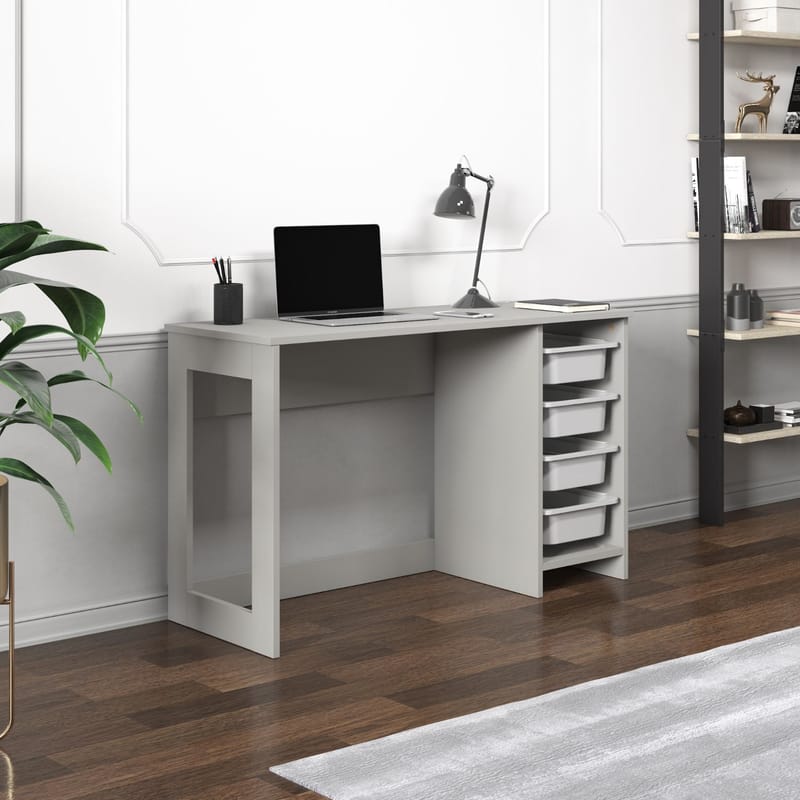 Branik työpöytä 120x73x45 cm - Harmaa - Huonekalut - Pöytä & ruokailuryhmä - Työpöytä - Tietokonepöytä