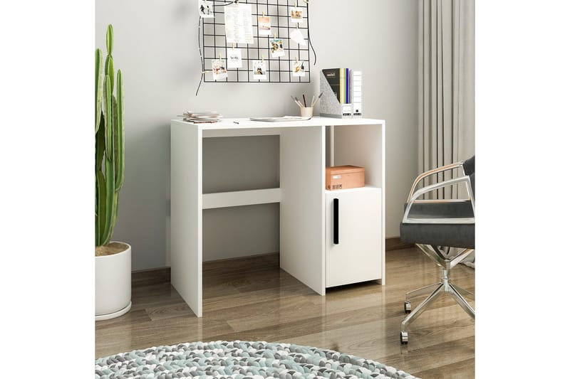 Brenn Kirjoituspöytä 45x90 cm - Valkoinen - Huonekalut - Pöytä & ruokailuryhmä - Työpöytä
 - Tietokonepöytä